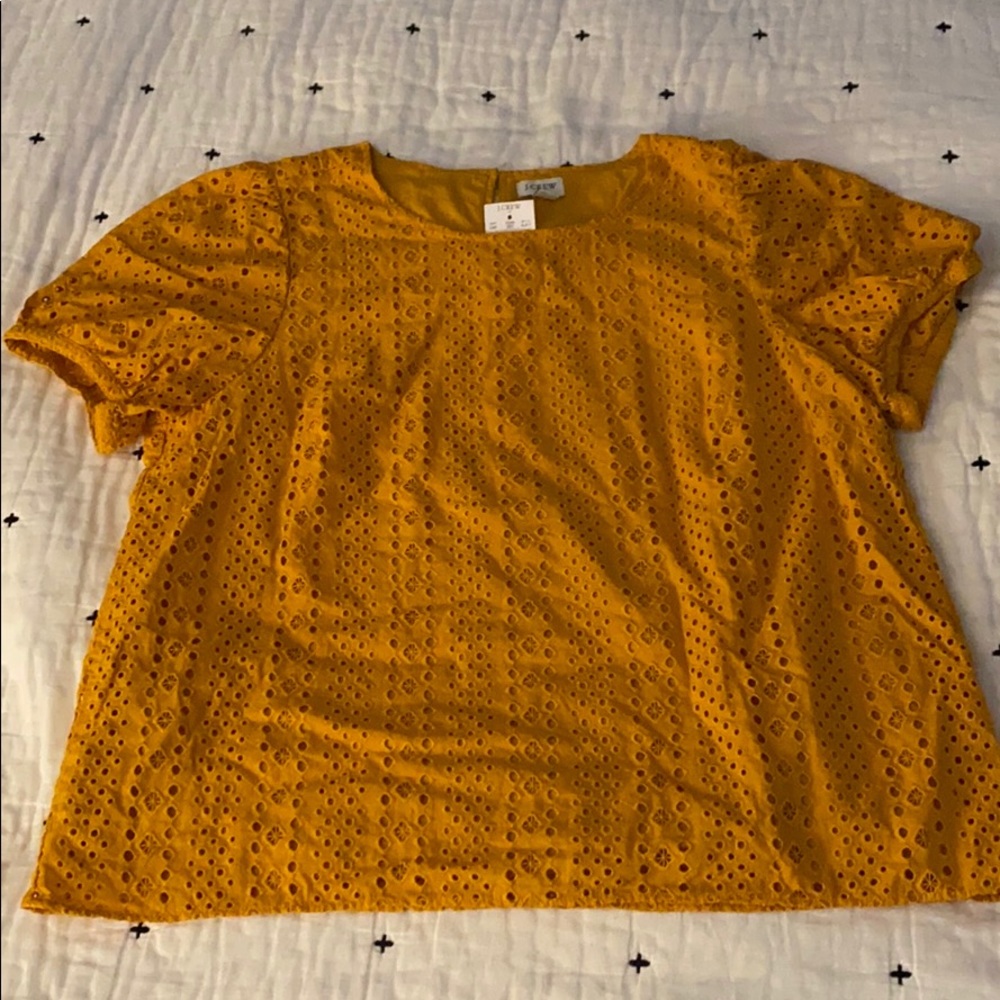 J. crew factory cotton eyelet top